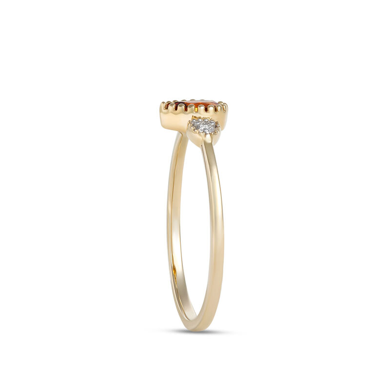Pear Shaped Citrine Ring, 14K Yellow Gold image number 1