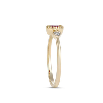 Oval Ruby Ring, 14K Yellow Gold