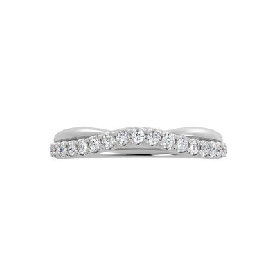 Bella Ponte Contour Anniversary Band, 14K White Gold