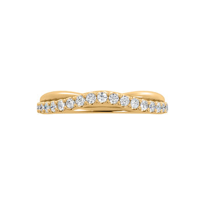 Bella Ponte Contour Anniversary Band, 14K Yellow Gold