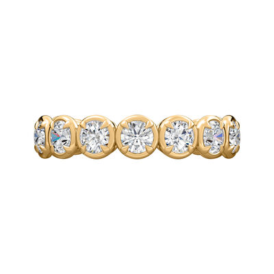 Bella Ponte Bezel Diamond Anniversary Band, 14K Yellow Gold