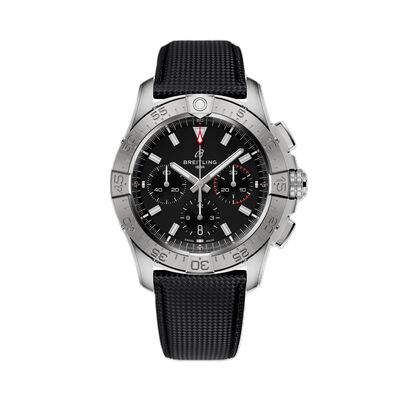 Breitling Avenger BO1 Chronograph Black Dial Calf Leather Strap, 42 mm