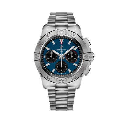 Breitling Avenger BO1 Chronograph Blue Dial Stainless Steel Bracelet, 42 mm