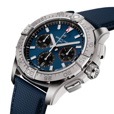 Breitling Avenger BO1 Chronograph Blue Dial Stainless Steel Bracelet, 42 mm