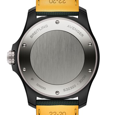 Breitling Avenger Automatic GMT Night Mission Black Dial Watch, 44 mm
