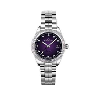 NORQAIN Adventure Sport  Purple Gradient Dial Watch, 37mm