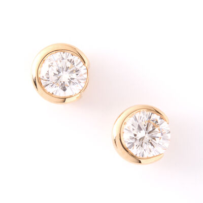 Ben Bridge Signature Diamond Studs, 18K Yellow Gold