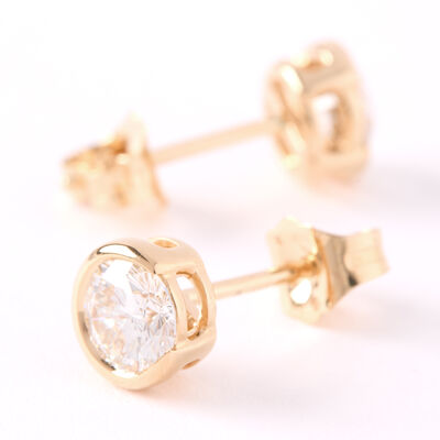 Ben Bridge Signature Diamond Studs, 18K Yellow Gold