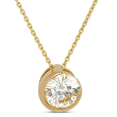 Ben Bridge Signature Solitaire Diamond Pendant, 18K Yellow Gold