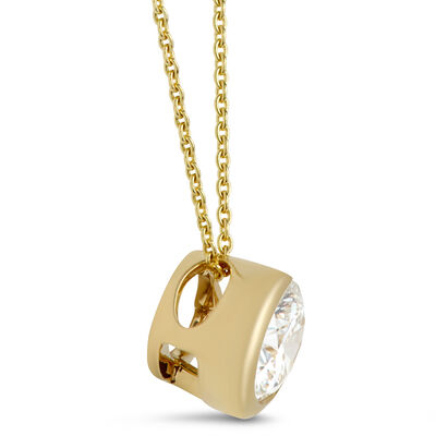 Ben Bridge Signature Solitaire Diamond Pendant, 18K Yellow Gold