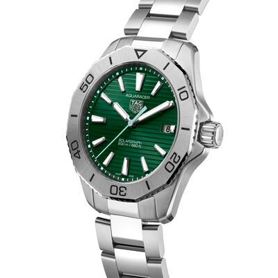 TAG Heuer Aquaracer Professional 200 Solargraph Watch Green Dial, 40mm