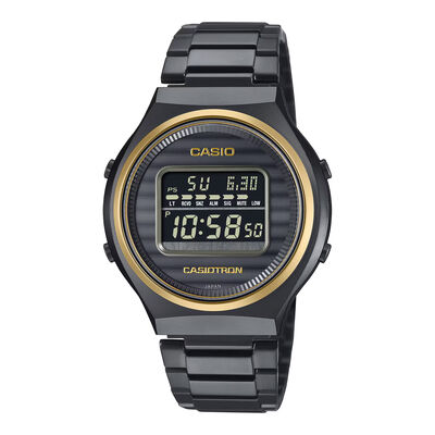 Casio 50th Anniversary Casiotron Zero To One  Black Dial Watch,  39.1mm