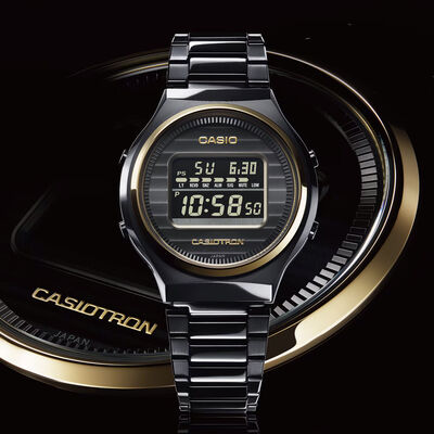 Casio 50th Anniversary Casiotron Zero To One  Black Dial Watch,  39.1mm