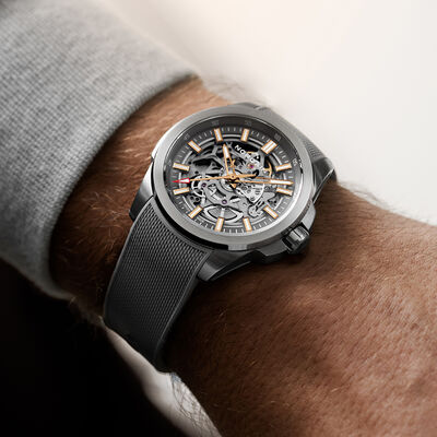 NORQAIN Independence Skeleton Watch Gray Dial, 42mm