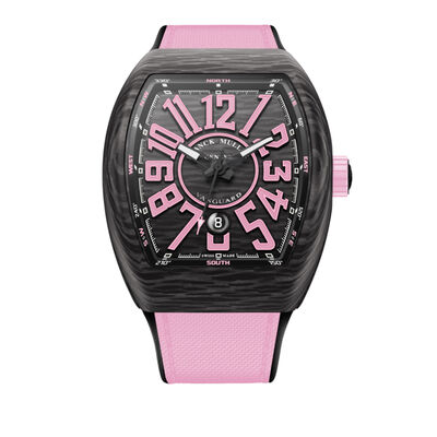 Franck Muller Vanguard Classic Carbon Black Dial Watch, 44mm x 53.7mm