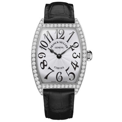 Franck Muller Cintr&eacute;e Curvex Classic Silver Dial Watch, 31mm x 43mm