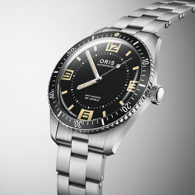 Oris Divers 60th Anniversary Edition Black Dial Watch, 40mm