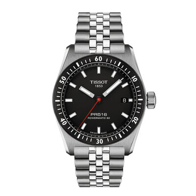 TISSOT PR516 Powermatic 80 Black Dial Watch, 38mm
