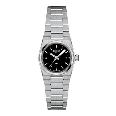 TISSOT PRX Black Dial Watch, 25mm
