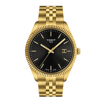 TISSOT Ballade Black Dial Watch, 40mm