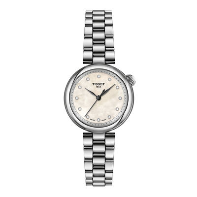 TISSOT Desir White Mother of Pearl Dial Watch, 28mm