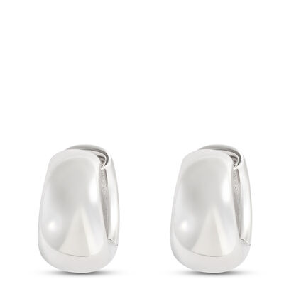 16.5MM Hoop Earrings, Sterling Silver