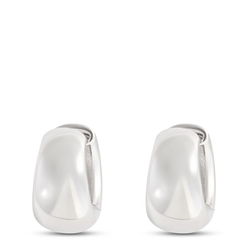 16.5MM Hoop Earrings, Sterling Silver image number 0