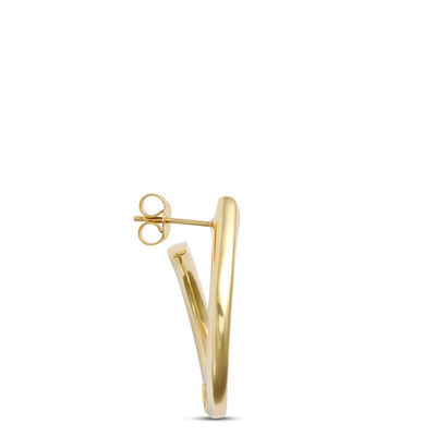 Toscano Front-to-Back  Hoops, 14K Yellow Gold
