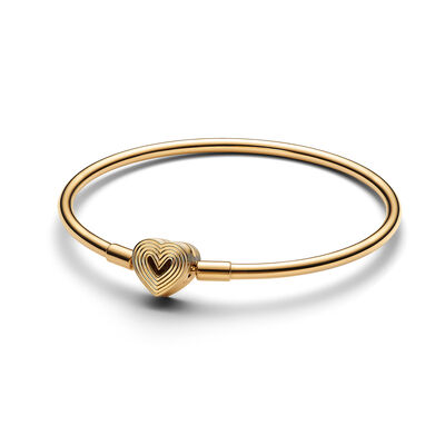 Pandora Radiating Heart Clasp Bangle