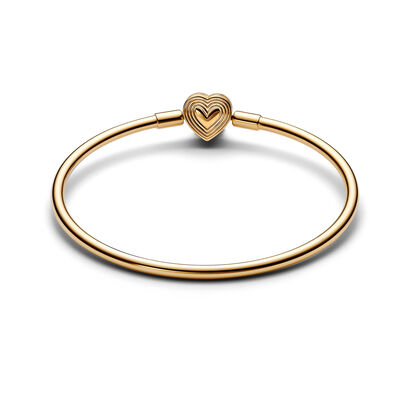 Pandora Radiating Heart Clasp Bangle