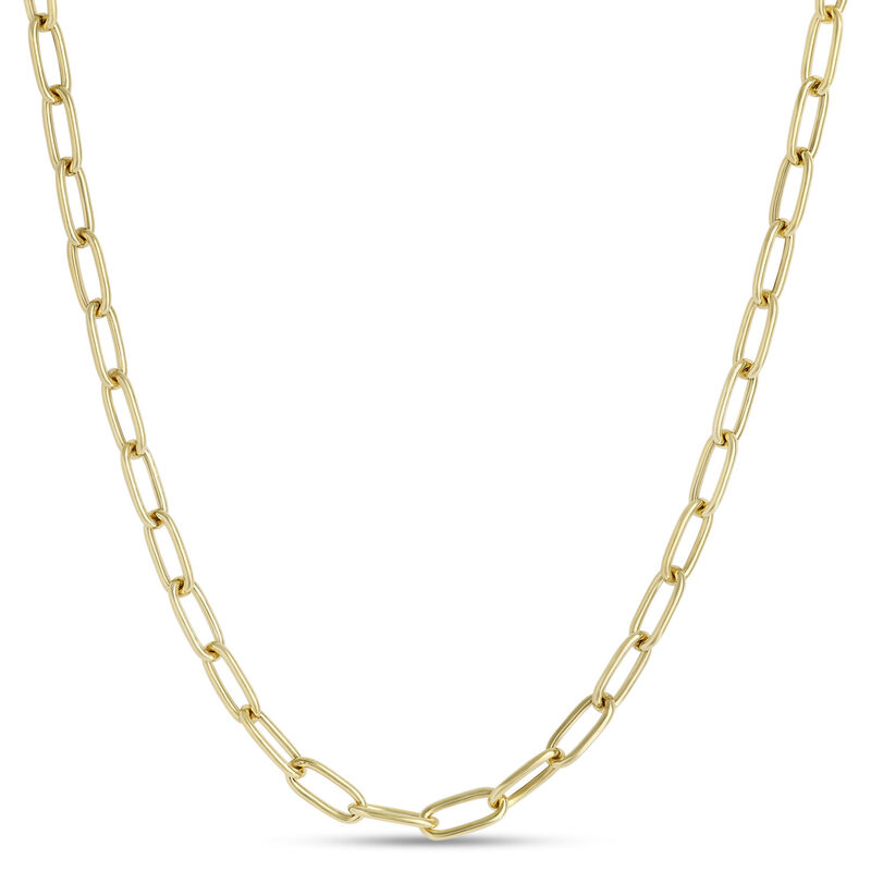 Toscano 18-Inch Oval Link Necklace, 14K Yellow Gold image number 0