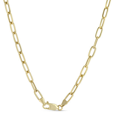 Toscano 18-Inch Oval Link Necklace, 14K Yellow Gold