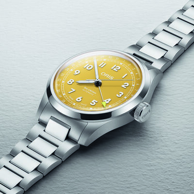 Oris Big Crown Pointer Date Yellow Dial Watch, 40mm