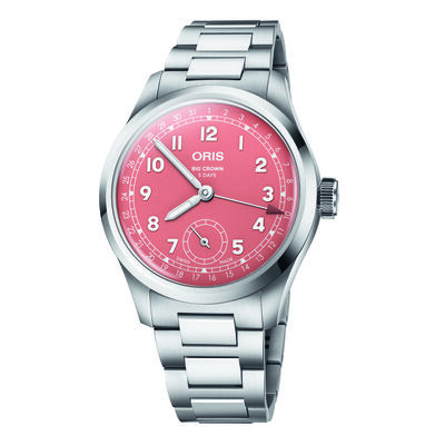 Oris Big Crown Pointer Date Calibre 403 Red Dial Watch, 40mm