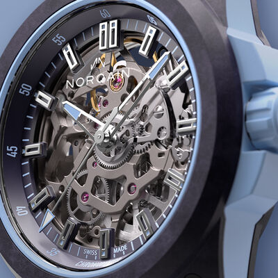 NORQAIN Independence Wild ONE Skeleton Dial Watch, 39mm