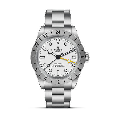 TUDOR Black Bay Pro Silver Dial Watch, 39mm