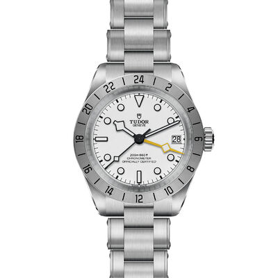 TUDOR Black Bay Pro Silver Dial Watch, 39mm