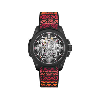 NORQAIN Wild One Skeleton Dial Hakuna Mipaka Limited Edition Watch, 42mm