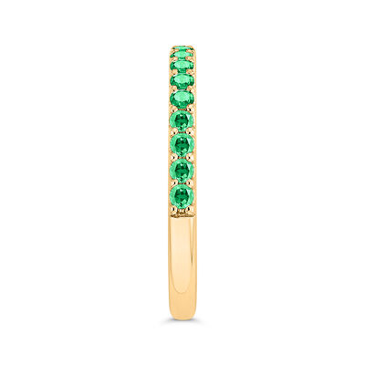 Bella Ponte Emerald Tiger Band, 14K Yellow Gold
