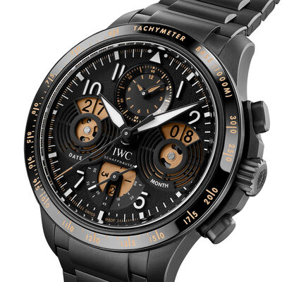 IWC Pilot&rsquo;s Watch Performance Chronograph Perpetual Calendar Digital Date-Month Black Dial Watch, 43mm