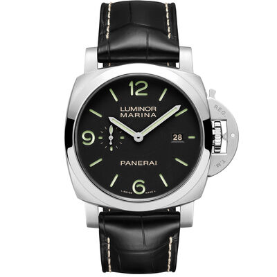 Panerai Luminor Marina Black Dial Watch, 44mm