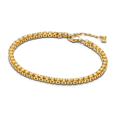 Pandora Sparkling Yellow Tennis Bracelet