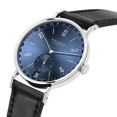 NOMOS Tangente 2Date Blue Dial Watch, 37.5mm