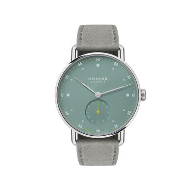 NOMOS Metro Sage Green Dial Watch, 33mm