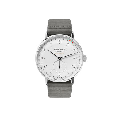 NOMOS Metro Neomatik 41 Update White Silver Dial Watch, 40.5mm