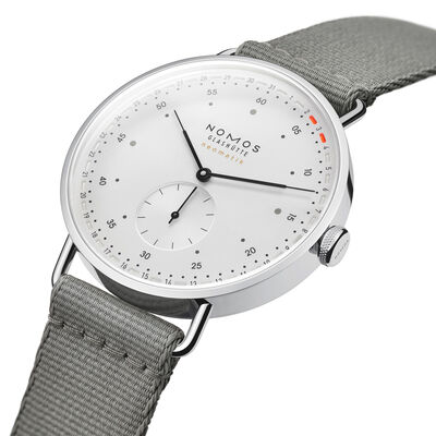 NOMOS Metro Neomatik 41 Update White Silver Dial Watch, 40.5mm