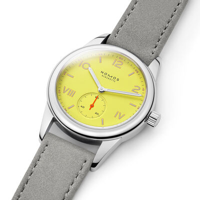 NOMOS Club Campus Starlight Yellow Dial Watch, 36mm