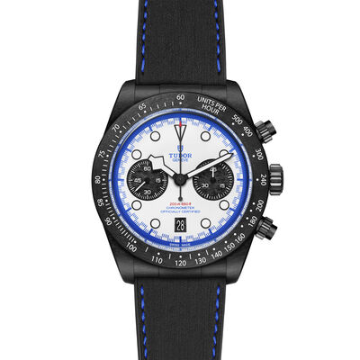 TUDOR Black Bay Chrono Carbon 25 White Dial Watch, 42mm
