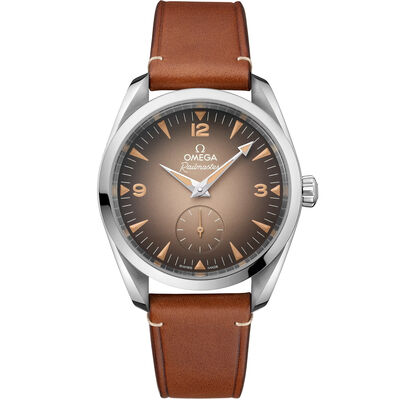 OMEGA Seamaster Railmaster Brown Dial Watch, 38mm
