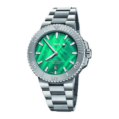 Oris Aquis New York Harbor Limited Edition II Aqua Green Dial Watch, 43.5mm